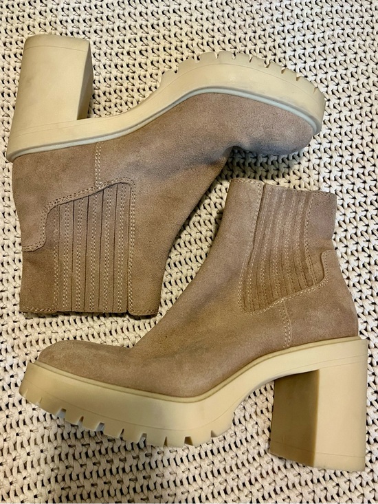 Dolce Vita Shoes - Dolce Vita Caster Suede H2O Rain Weather Chelsea Lug Sole Platform Ankle Boots